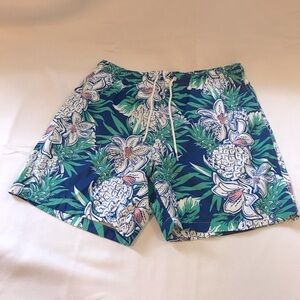 NWT Boardies Men’s Swim Shorts ( Size M) Color Blue/ Green/ White